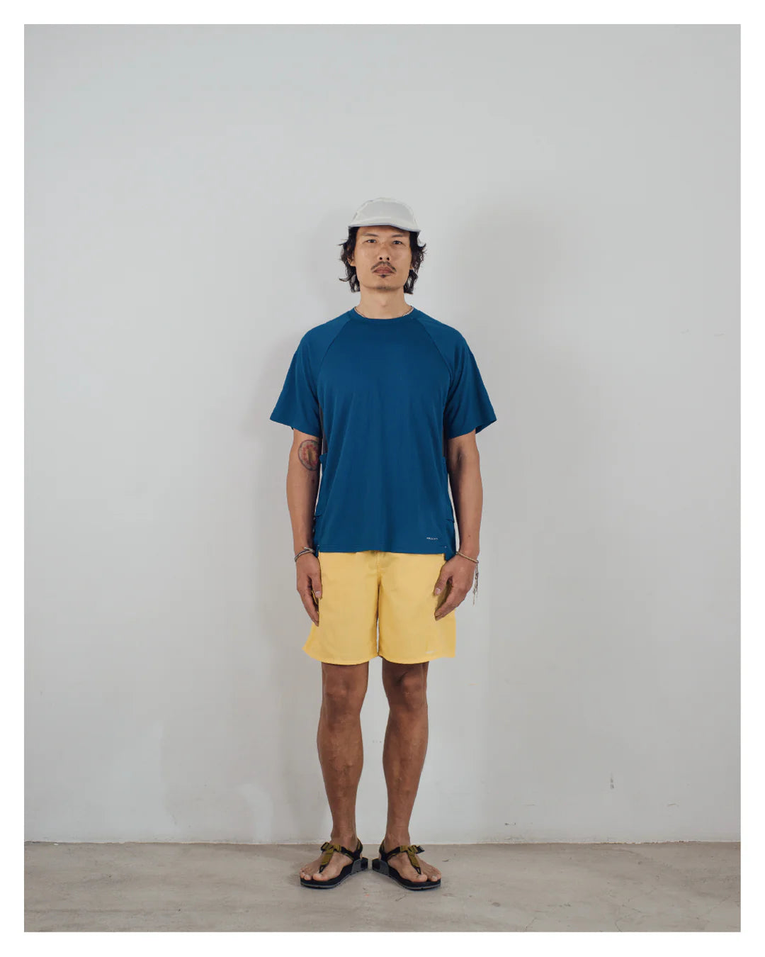 Side Pockets Short Sleeve Repreve - Royal Blue