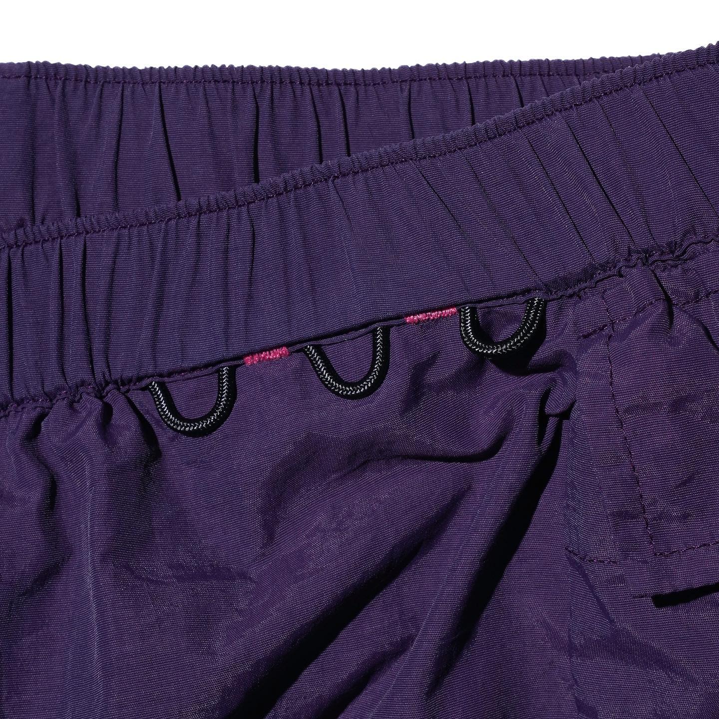Side Pockets Shorts - Purple