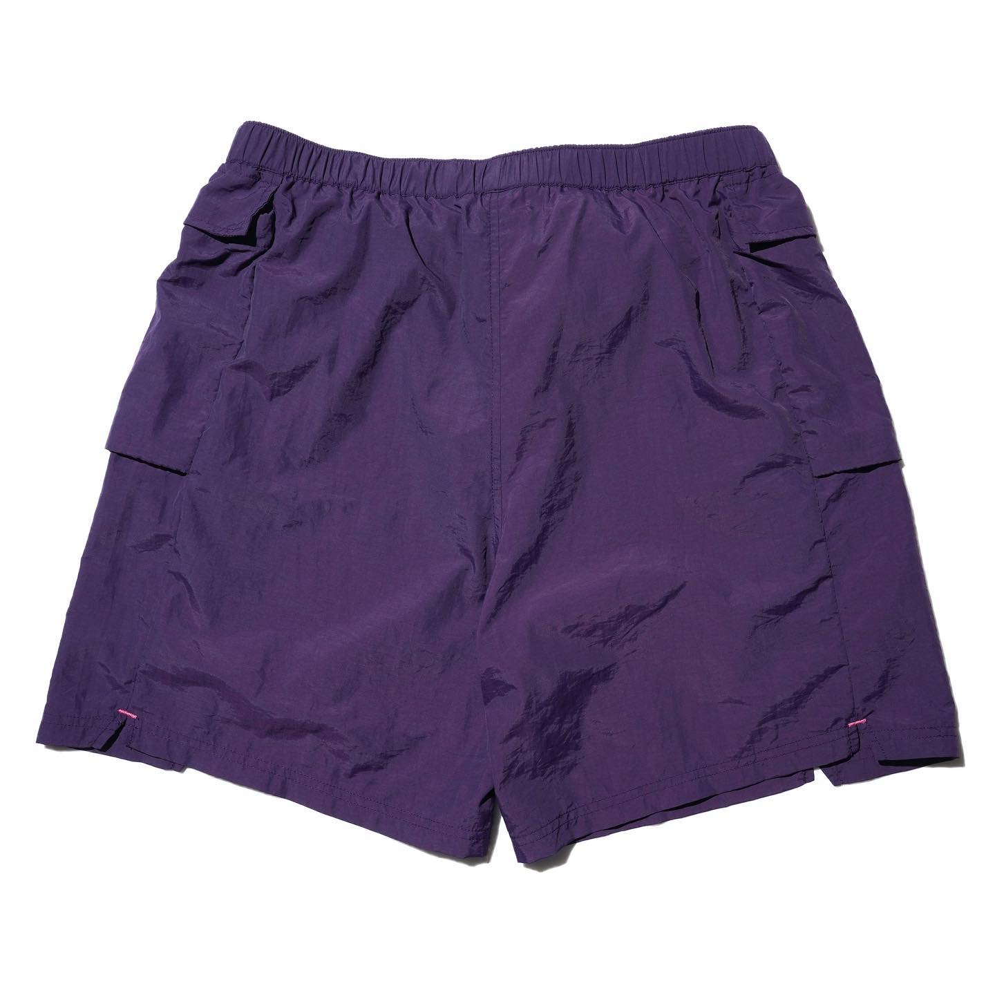 Side Pockets Shorts - Purple