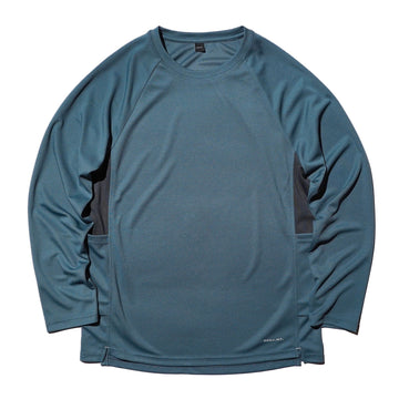 Side Pockets Long Sleeve Repreve - Steel Blue