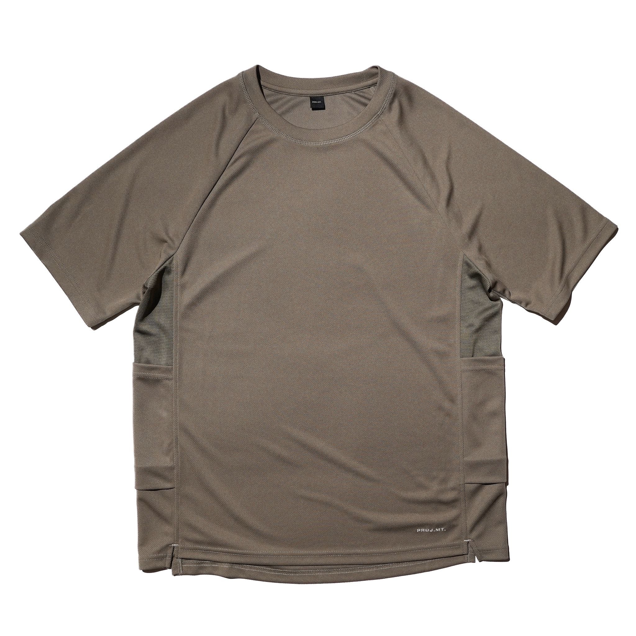 Side Pockets Short Sleeve Repreve - Olive
