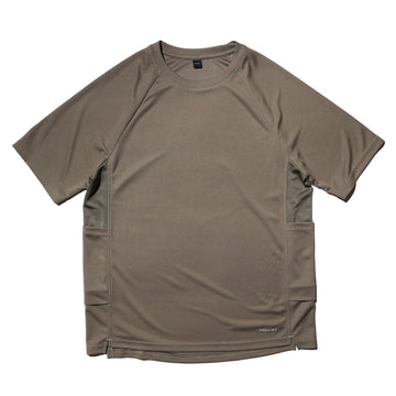 Side Pockets Short Sleeve Repreve - Olive